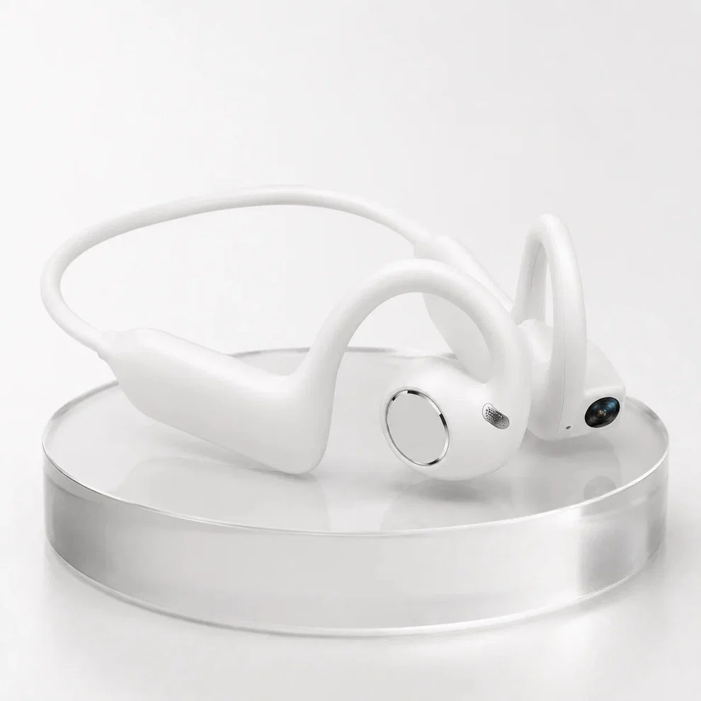 MNZ® VisionAir™ – E12 Pro Smart-Bluetooth-Headset mit KI-Kamera (Apple/Android)