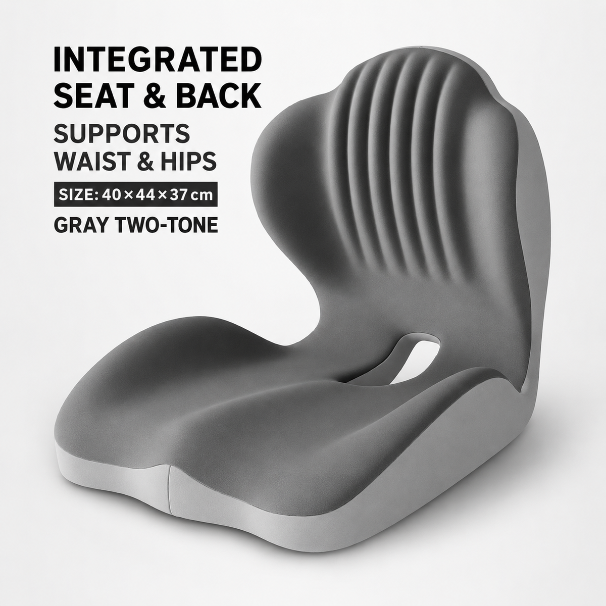 Monizes™ ErgoNest – Integriertes Sitz- und Lendenwirbelstützkissen aus Memory-Schaum