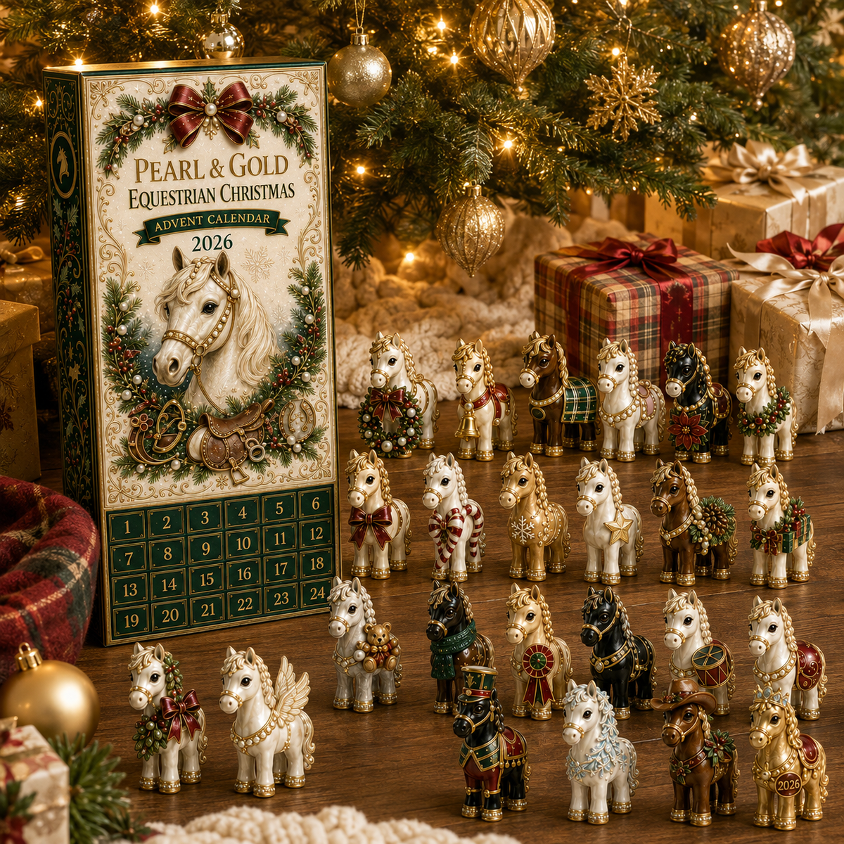 24-Day Advent Calendar Blind Box | Elegant Equestrian Figurines Gift