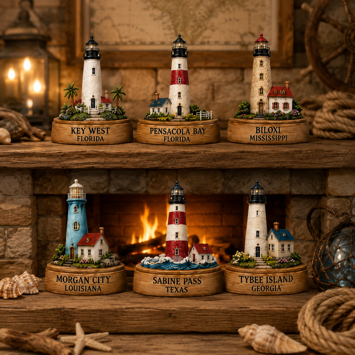 Lighthouses of America Advent Calendar 2026 – 24-Day Coastal Heritage Countdown, Collector-Grade Lighthouse Miniatures