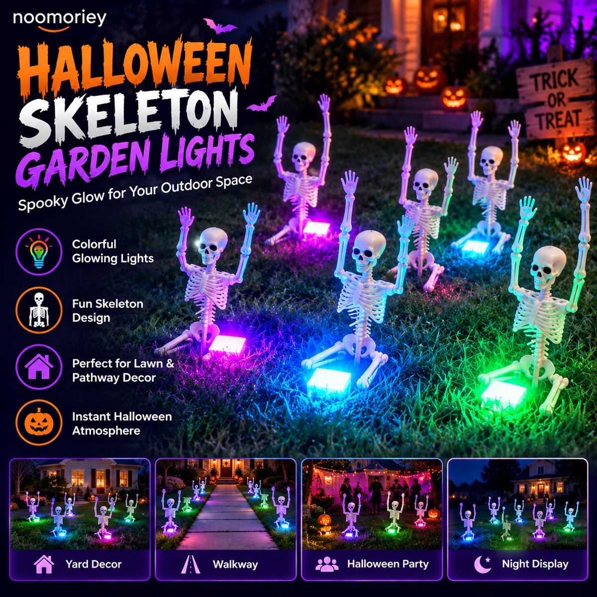 🎃💀 Spooky Crew – Halloween Skeleton Decorations