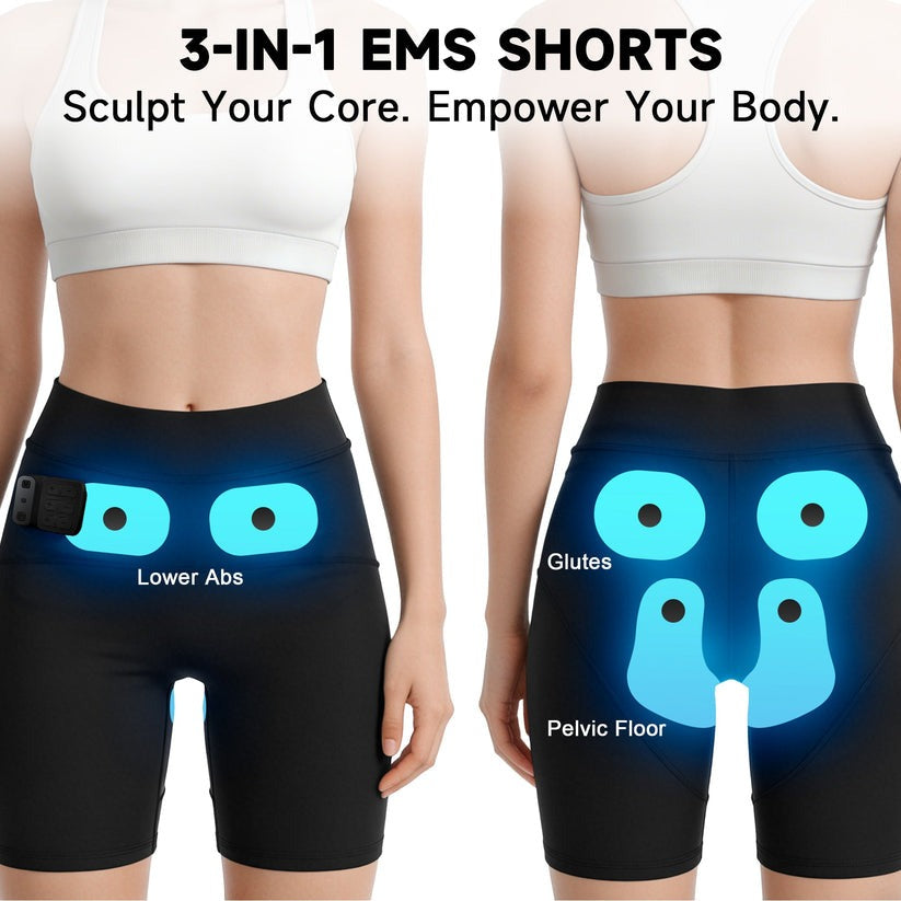 Monizes™ 3-Zonen EMS Toning Shorts: Gezielte Unterstützung für Bauch, Gesäß & Beckenboden