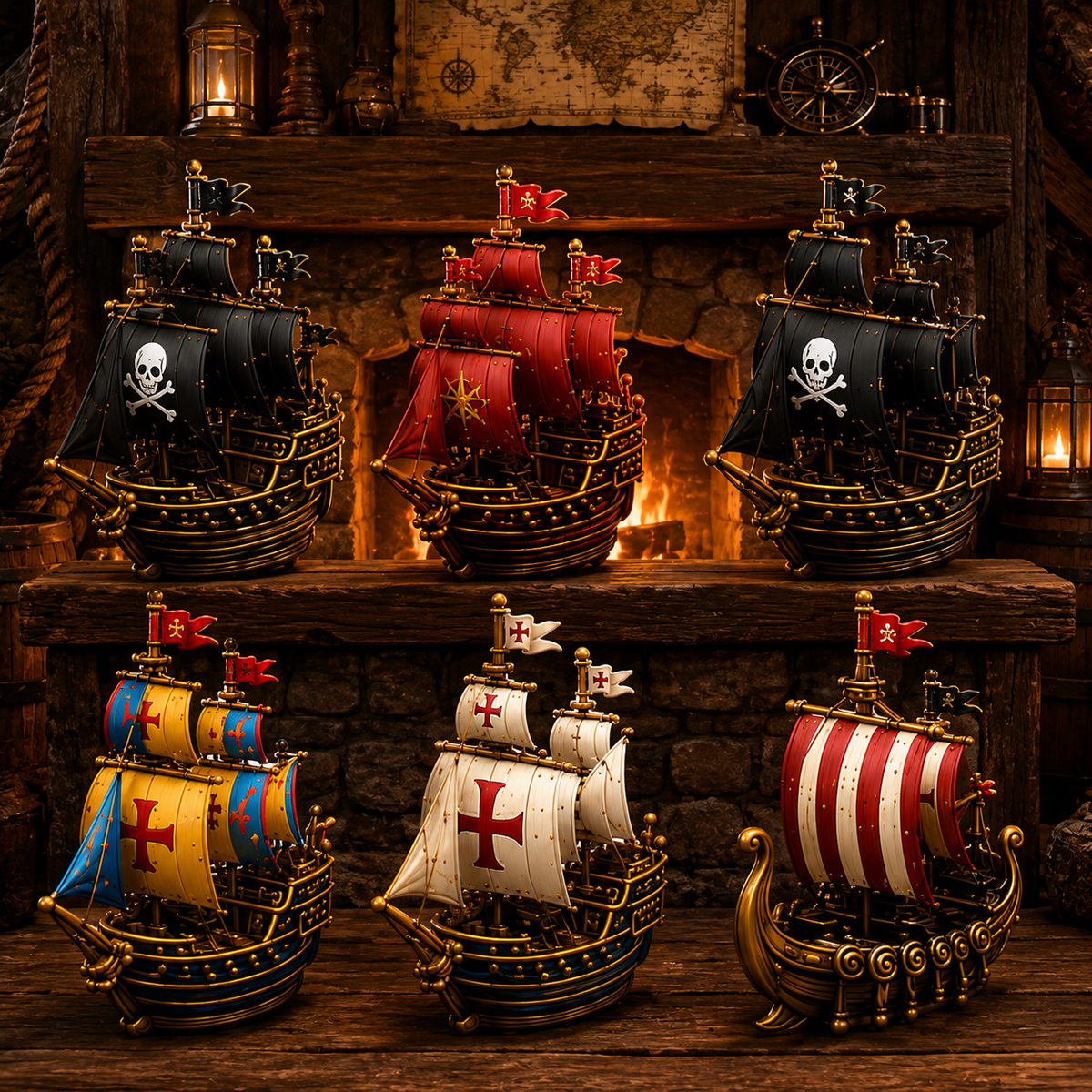 ⚓Pirate Ship Legends Advent Calendar 2026 – 24 Days of High Seas Adventure, Collector-Grade Miniature Ships
