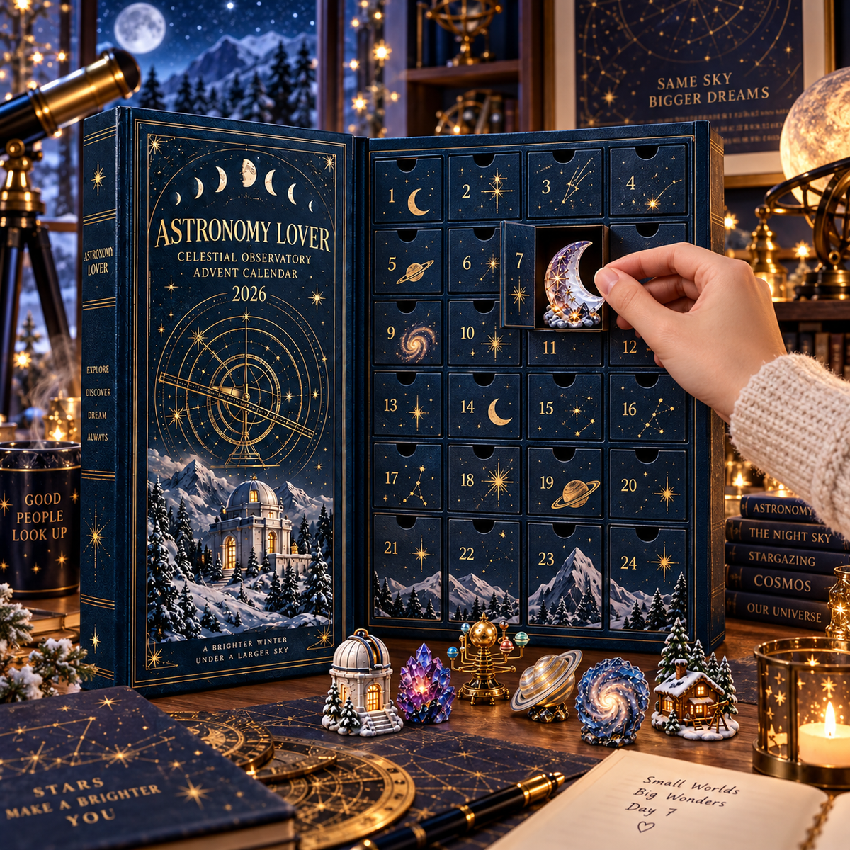 24 Nights Beneath the Stars — Astronomy Lover Celestial Observatory Advent Calendar 2026