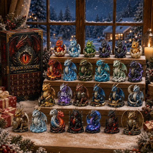 24-Day Dragon Advent Calendar | Christmas Countdown Blind Box Gift