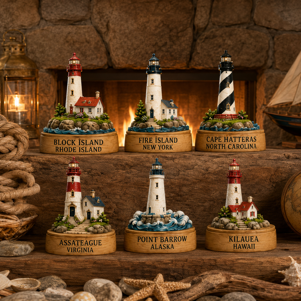 Lighthouses of America Advent Calendar 2026 – 24-Day Coastal Heritage Countdown, Collector-Grade Lighthouse Miniatures