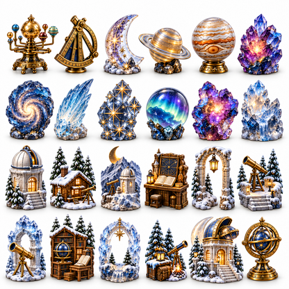 24 Nights Beneath the Stars — Astronomy Lover Celestial Observatory Advent Calendar 2026