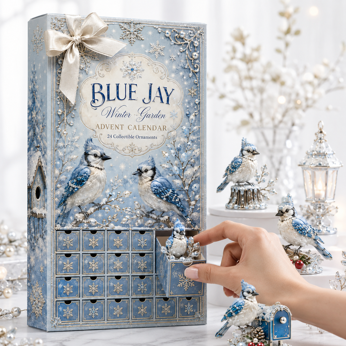 24-Day Blue Jay Advent Calendar | Collectible Figurine Christmas Countdown