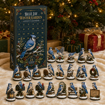 24-Day Blue Jay Advent Calendar | Collectible Figurine Christmas Countdown