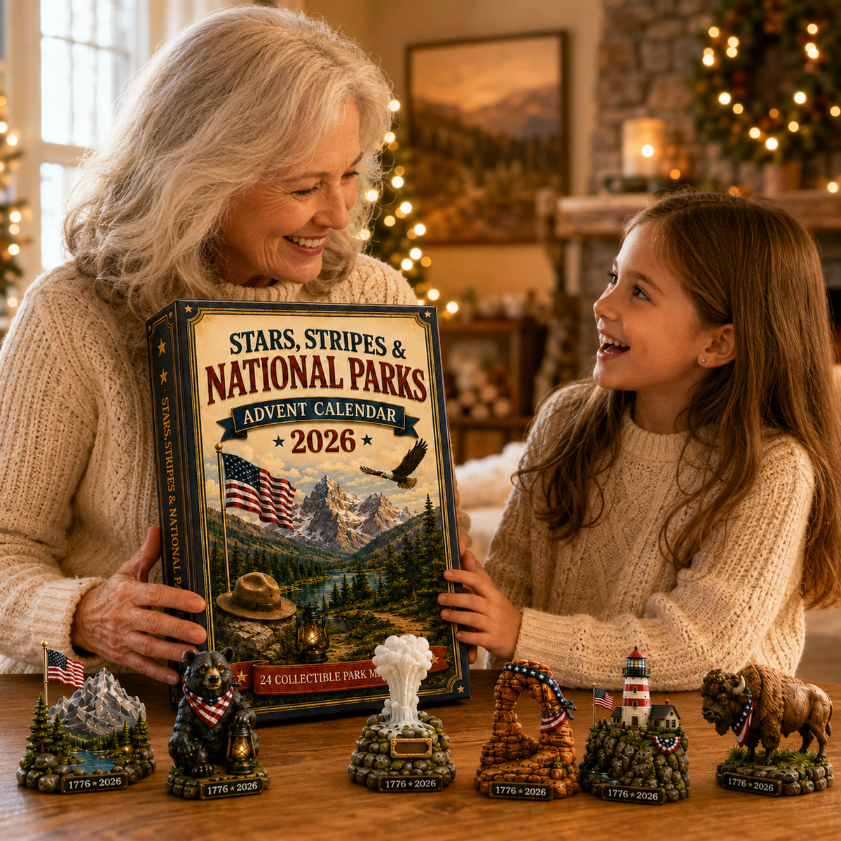 National Parks Adventure Advent Calendar 2026 – 24 Days of American Wilderness, Collector-Grade Miniature Keepsakes,