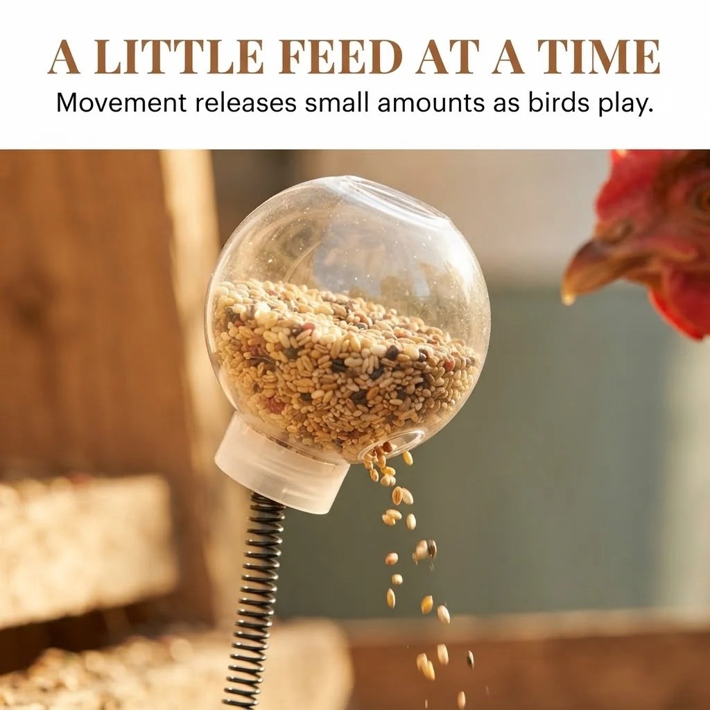 🔥 LAST DAY 49% OFF -📍Interactive Swinging Chicken Feeder Toy