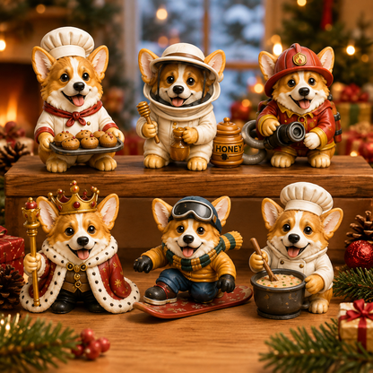 24 Days of Corgi Jobs Advent Calendar 2026 – 24 Unique Collectible Corgi Miniatures, Christmas Countdown Calendar for Dog Lovers