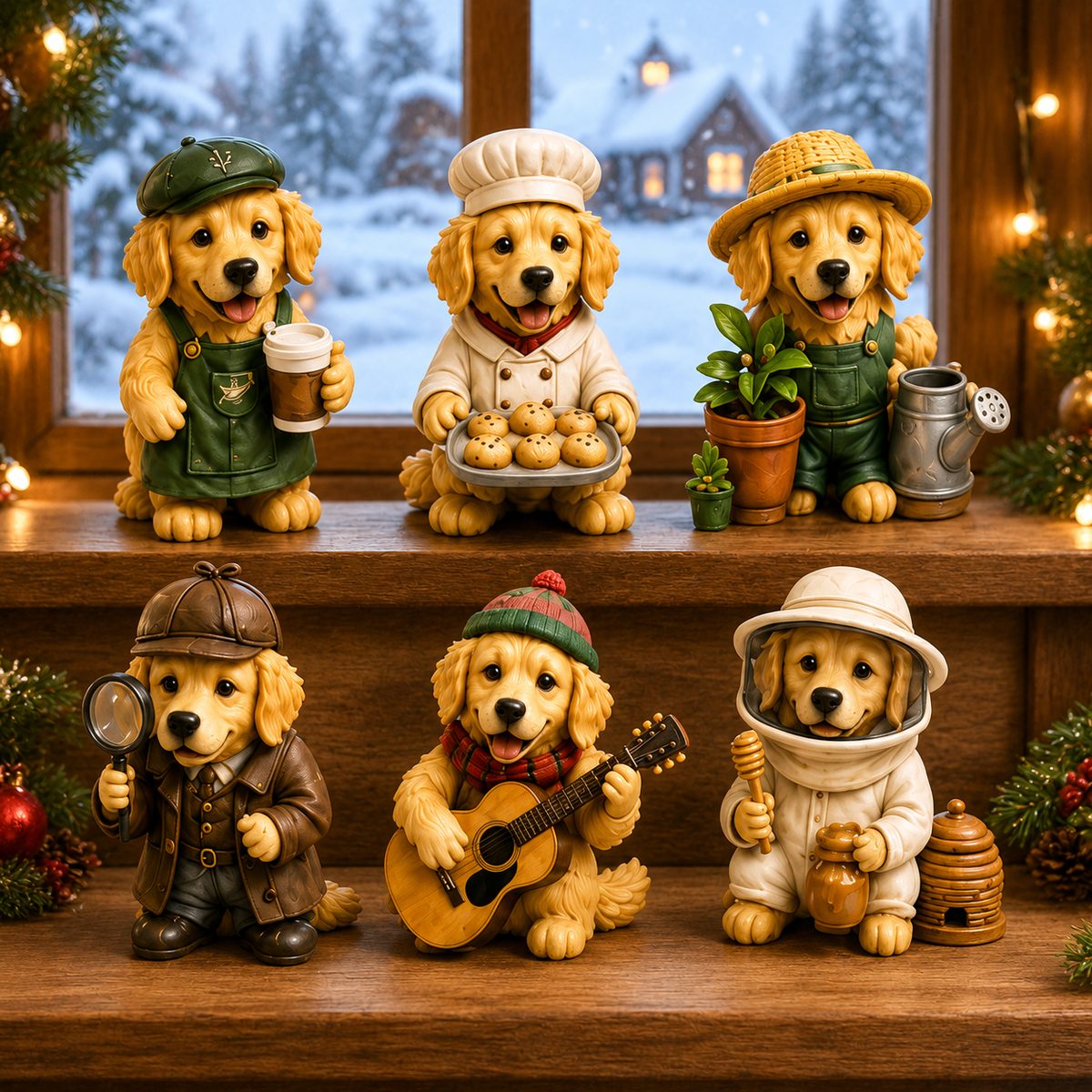 Golden Retriever Jobs Advent Calendar 2026 – 24 Days of Adorable Career-Themed Golden Retriever Miniatures & Christmas Surprises