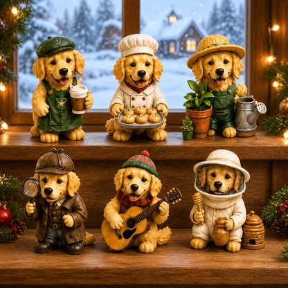 Golden Retriever Jobs Advent Calendar 2026 – 24 Days of Adorable Career-Themed Golden Retriever Miniatures & Christmas Surprises