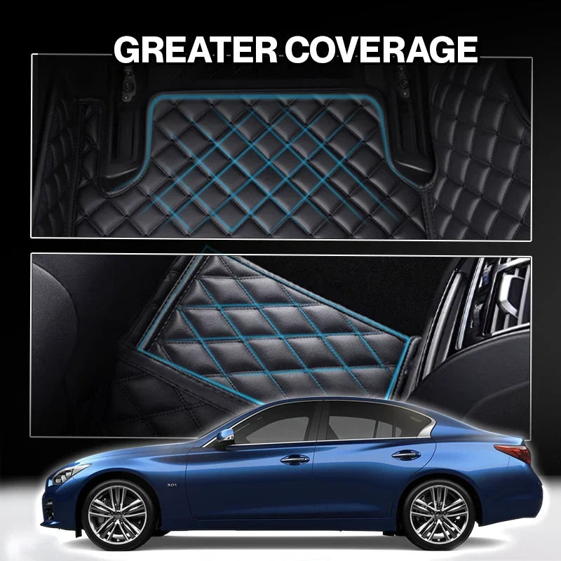 Elvie 2026 Premium 5-Layer Leather Custom Floor Mats for Cars