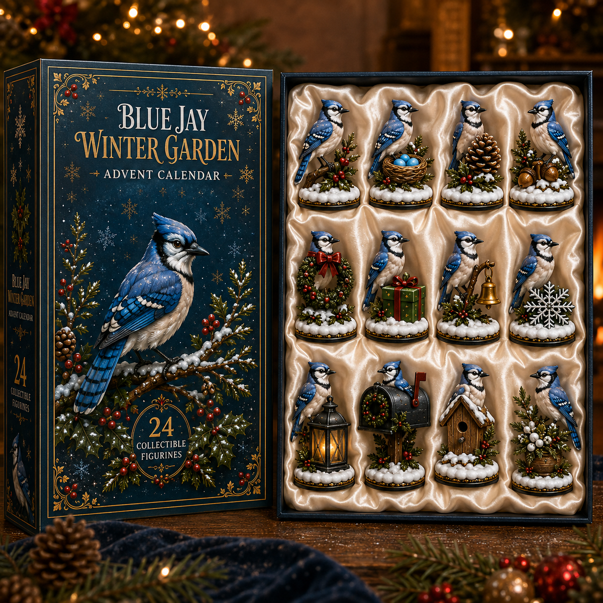 24-Day Blue Jay Advent Calendar | Collectible Figurine Christmas Countdown