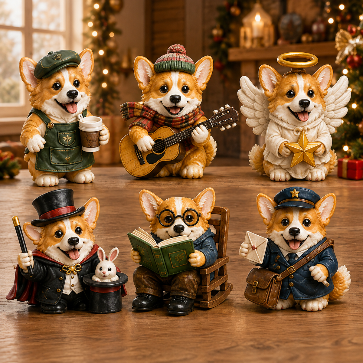 24 Days of Corgi Jobs Advent Calendar 2026 – 24 Unique Collectible Corgi Miniatures, Christmas Countdown Calendar for Dog Lovers