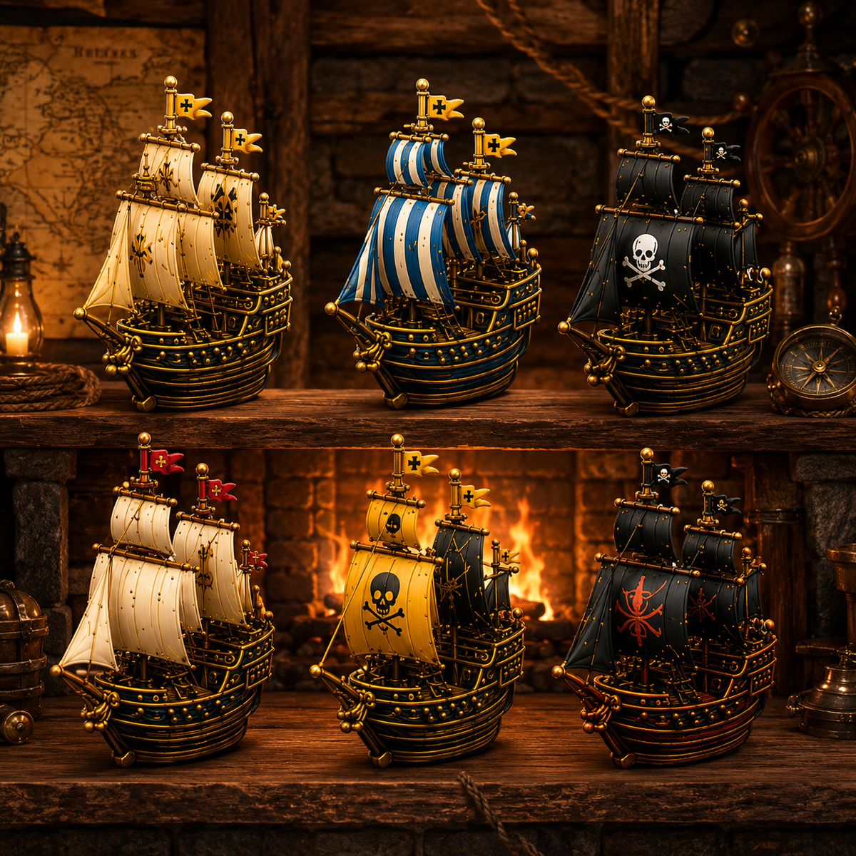 ⚓Pirate Ship Legends Advent Calendar 2026 – 24 Days of High Seas Adventure, Collector-Grade Miniature Ships