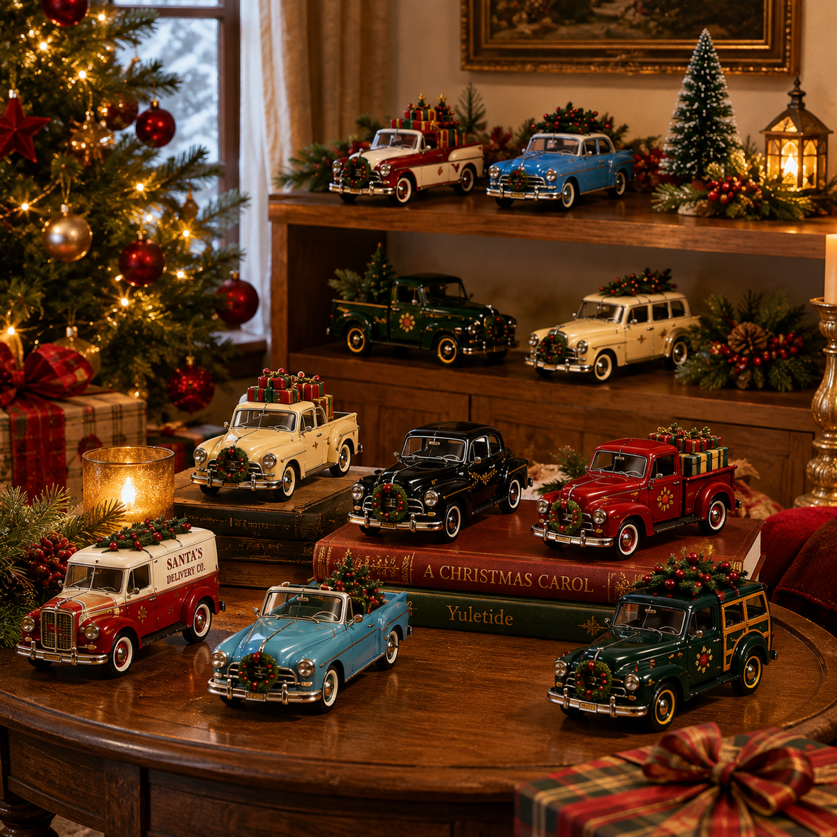 ✨24-Day Christmas Countdown Advent Calendar – Christmas Car Model Ornament