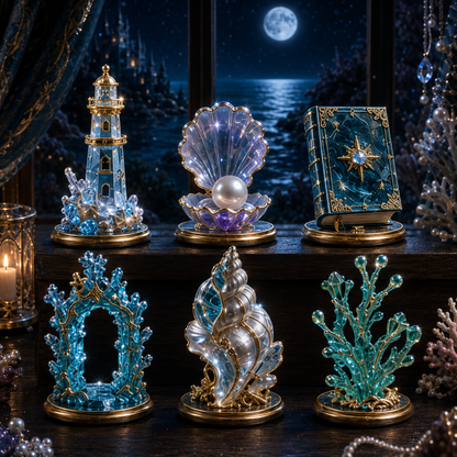 Sea Witch Advent Calendar 2026 – 24-Day Enchanted Ocean Crystal Miniature Countdown Calendar | Mystical Sea Collectible Gift Set