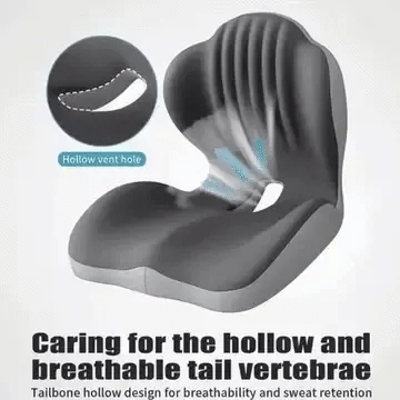 Monizes™ ErgoNest – Integriertes Sitz- und Lendenwirbelstützkissen aus Memory-Schaum