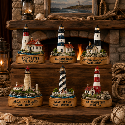 Lighthouses of America Advent Calendar 2026 – 24-Day Coastal Heritage Countdown, Collector-Grade Lighthouse Miniatures