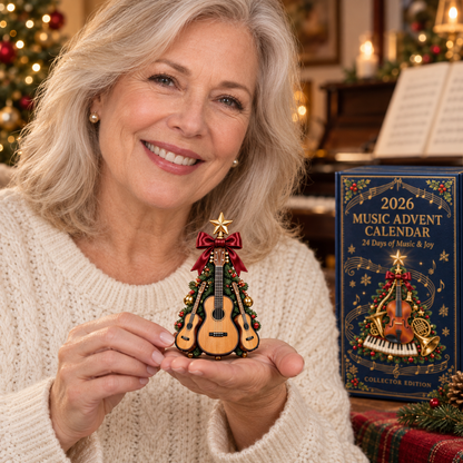 2026 Music Lovers’ Advent Calendar – 24 Unique Musical Instrument Christmas Tree Miniatures