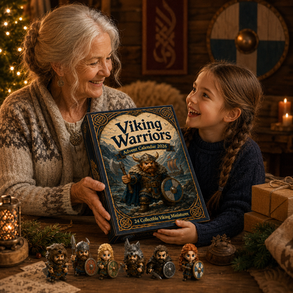 Viking Warriors Advent Calendar 2026 – 24 Collectible Norse Warrior Miniatures