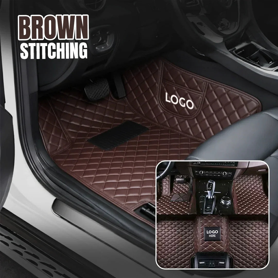 Elvie 2026 Premium 5-Layer Leather Custom Floor Mats for Cars