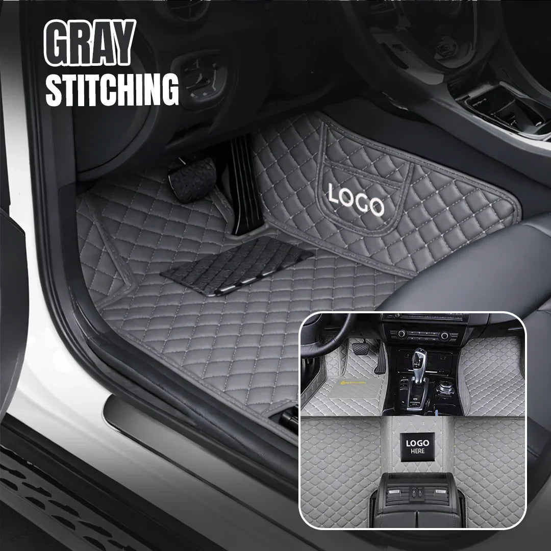 Elvie 2026 Premium 5-Layer Leather Custom Floor Mats for Cars