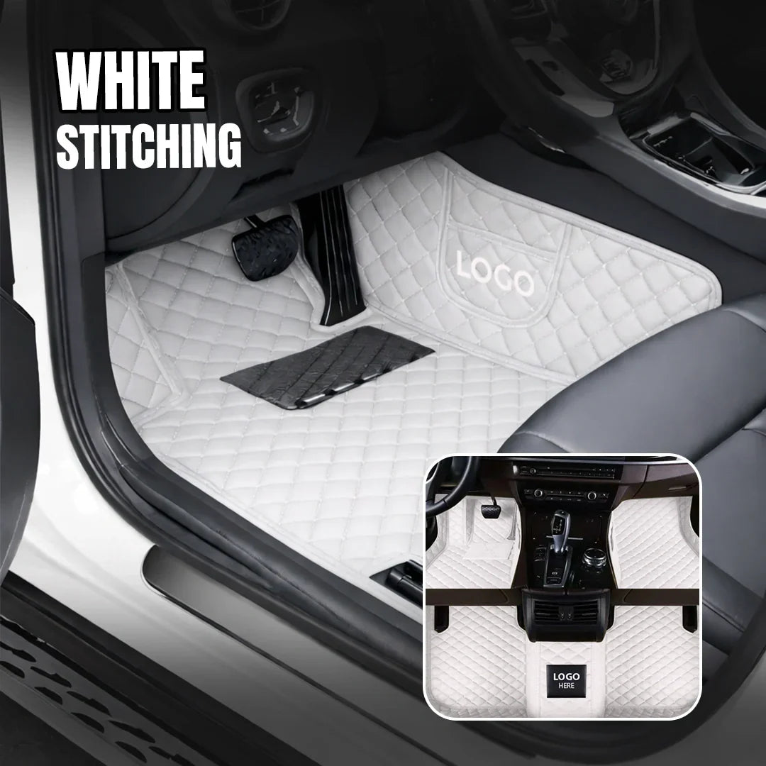 Elvie 2026 Premium 5-Layer Leather Custom Floor Mats for Cars