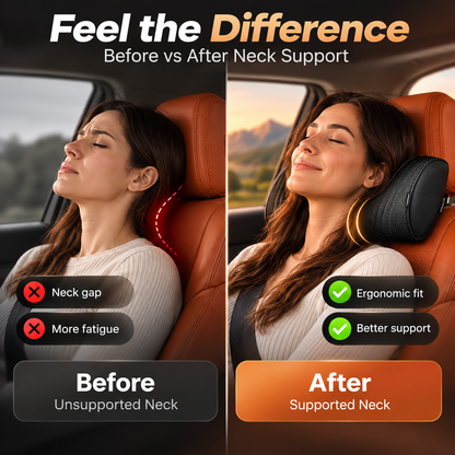 Monizes™ Ergonomisches Auto Nacken- und Lendenstützkissen aus Memory-Schaum