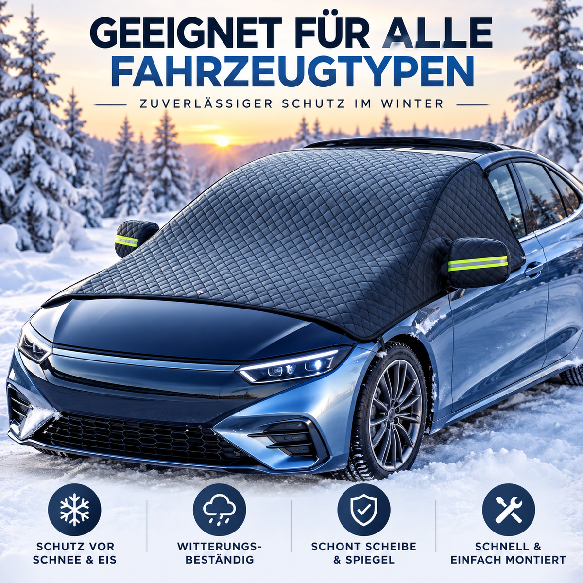 2026 Verbesserte magnetische Allwetter-Windschutzscheibenabdeckung gegen Schnee