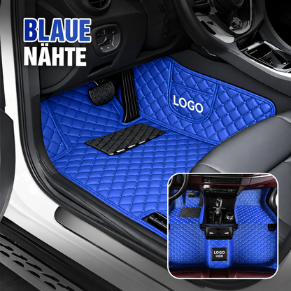 Elvie 2026 Premium 5-lagige maßgefertigte Leder-Fußmatten für Autos