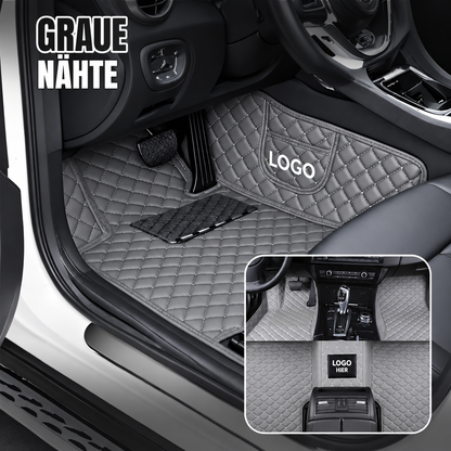 Elvie 2026 Premium 5-lagige maßgefertigte Leder-Fußmatten für Autos