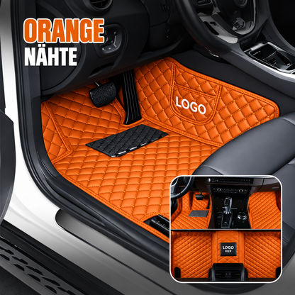Elvie 2026 Premium 5-lagige maßgefertigte Leder-Fußmatten für Autos