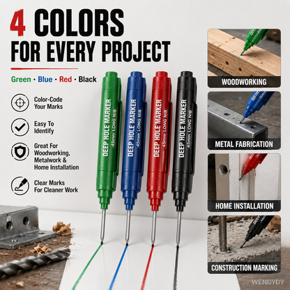 🛠️ Extra-Long Construction Marker – Reach Tight Spots Easily