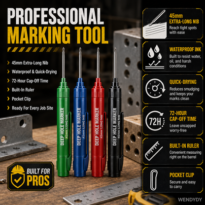 🛠️ Extra-Long Construction Marker – Reach Tight Spots Easily
