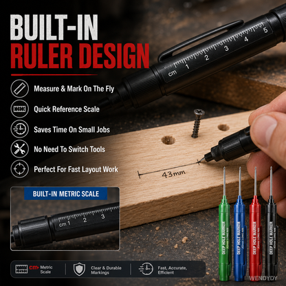 🛠️ Extra-Long Construction Marker – Reach Tight Spots Easily