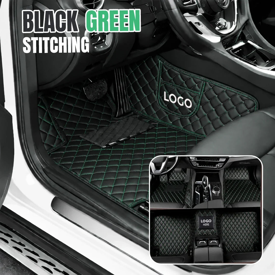 Elvie 2026 Premium 5-Layer Leather Custom Floor Mats for Cars