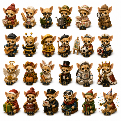 Chihuahua Jobs Advent Calendar 2026 – 24 Days of Unique Chihuahua Miniature Collectibles,