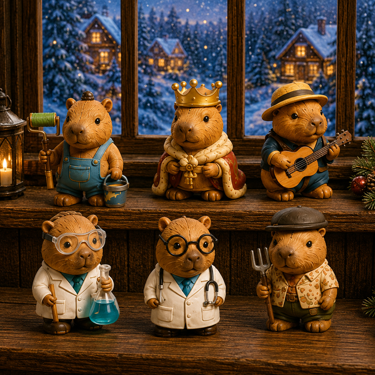 Capybara Advent Calendar 2026 – 24-Day Christmas Countdown with 24 Collectible Capybara Figures