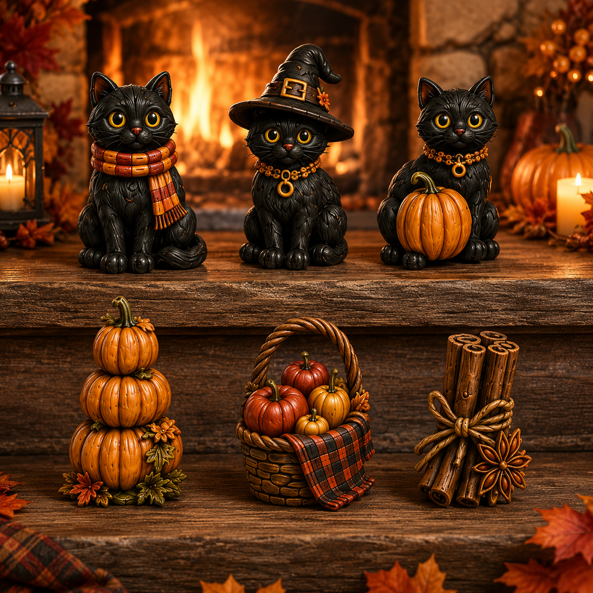 Autumn Witch Cottage Advent Calendar 2026 – 24 Cozy Witchy Miniatures, Black Cat Collectibles & Magical Fall Cottage Surprises,