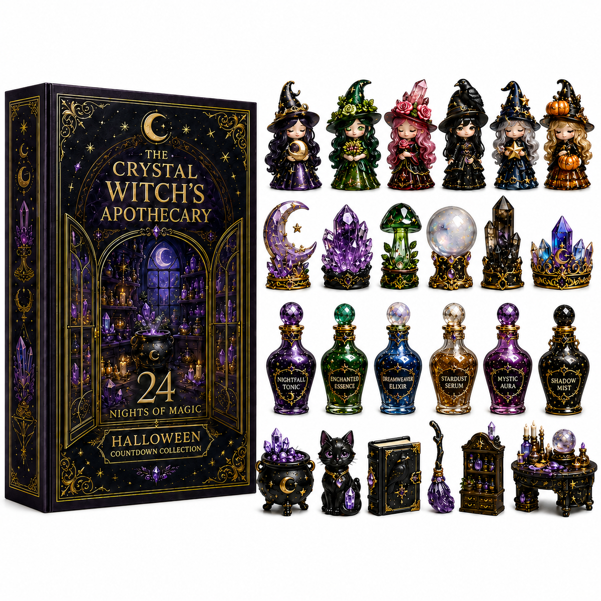 The Crystal Witch’s Apothecary Advent Calendar 2026 – 24 Nights of Magical Miniatures
