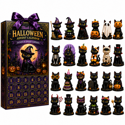 24-Day Christmas Advent Calendar – Halloween Black Cat Ornament | pinkdiy