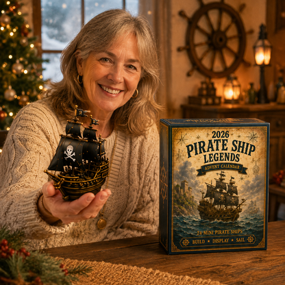 ⚓Pirate Ship Legends Advent Calendar 2026 – 24 Days of High Seas Adventure, Collector-Grade Miniature Ships