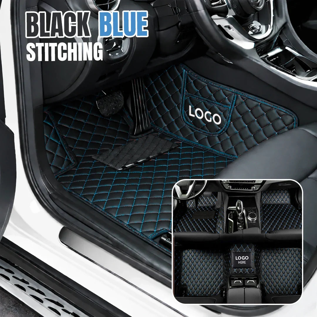 Elvie 2026 Premium 5-Layer Leather Custom Floor Mats for Cars
