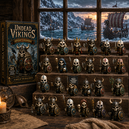 ⚔️Undead Vikings Advent Calendar 2026 – 24-Day Countdown with Collectible  Undead Warrior Miniatures