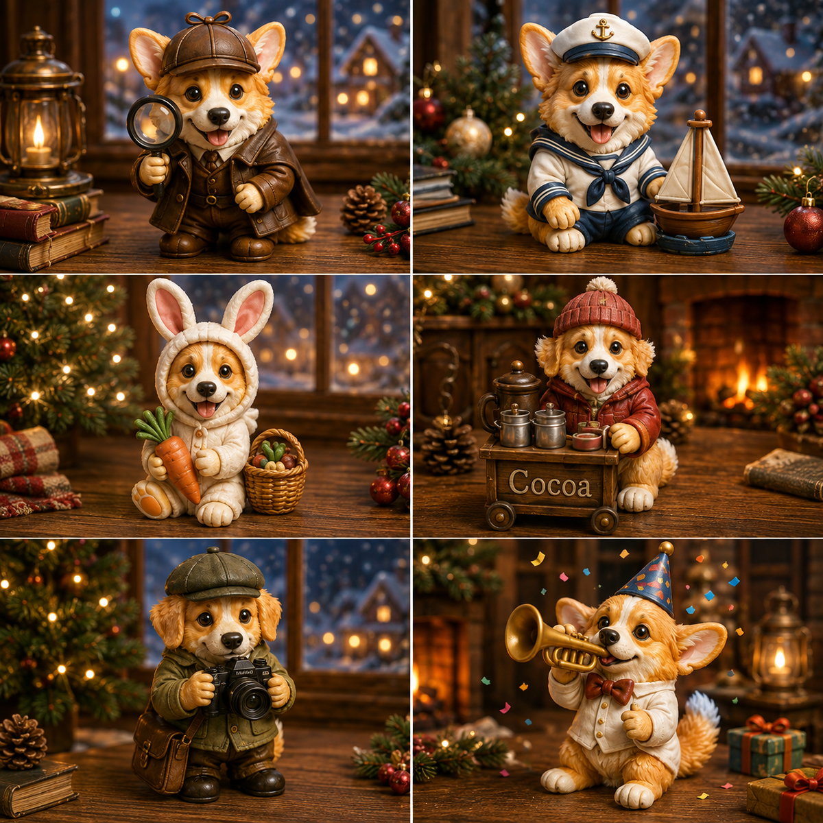 24 Days of Corgi Jobs Advent Calendar 2026 – 24 Unique Collectible Corgi Miniatures, Christmas Countdown Calendar for Dog Lovers