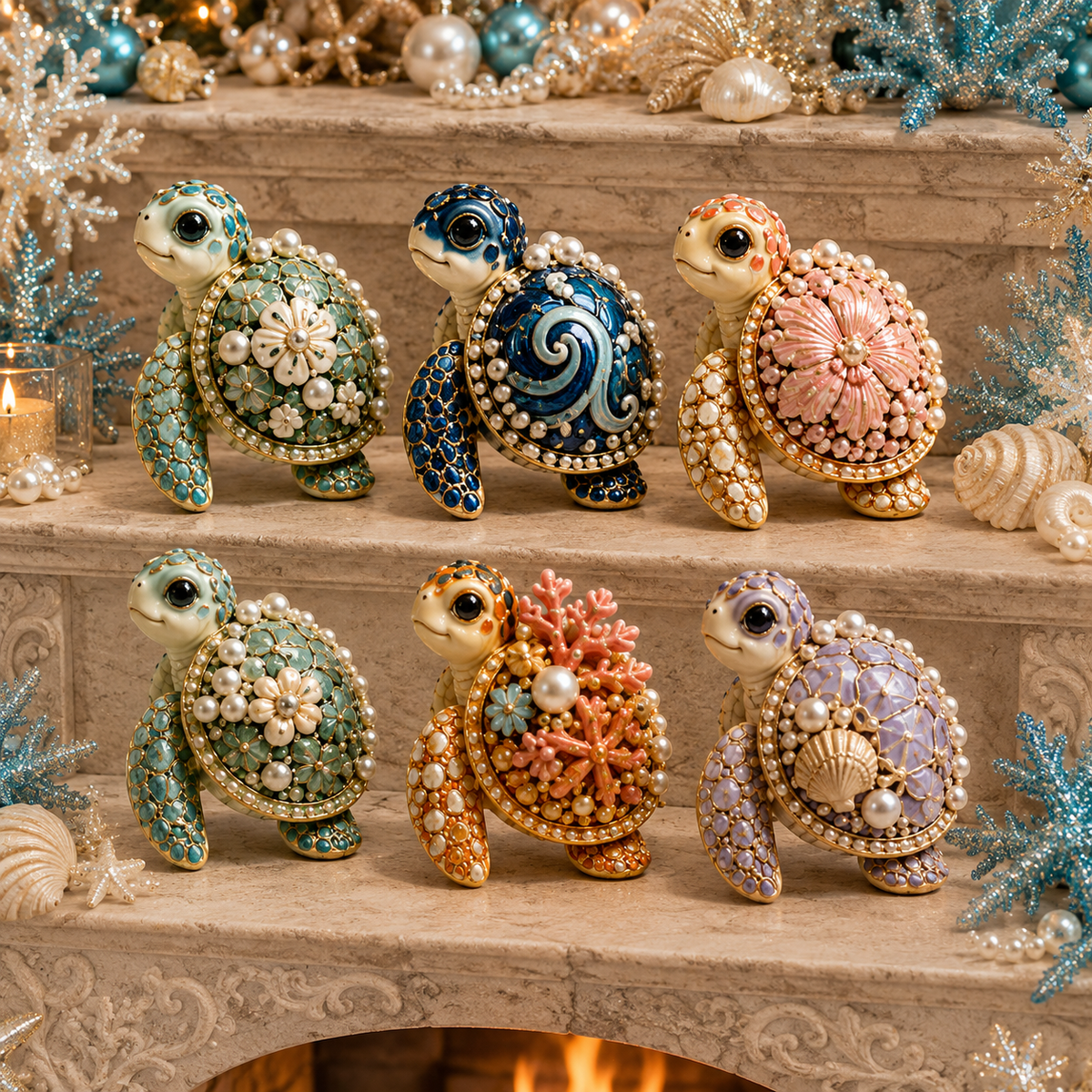 Sea Turtle 24-Day Advent Calendar – Ocean Collectible Figurine Christmas Gift
